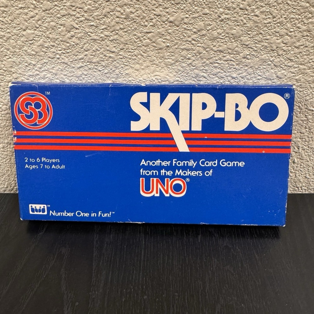 Vintage NOS Sealed 1982 Skip‑Bo Card Game No. 1050 – International Games